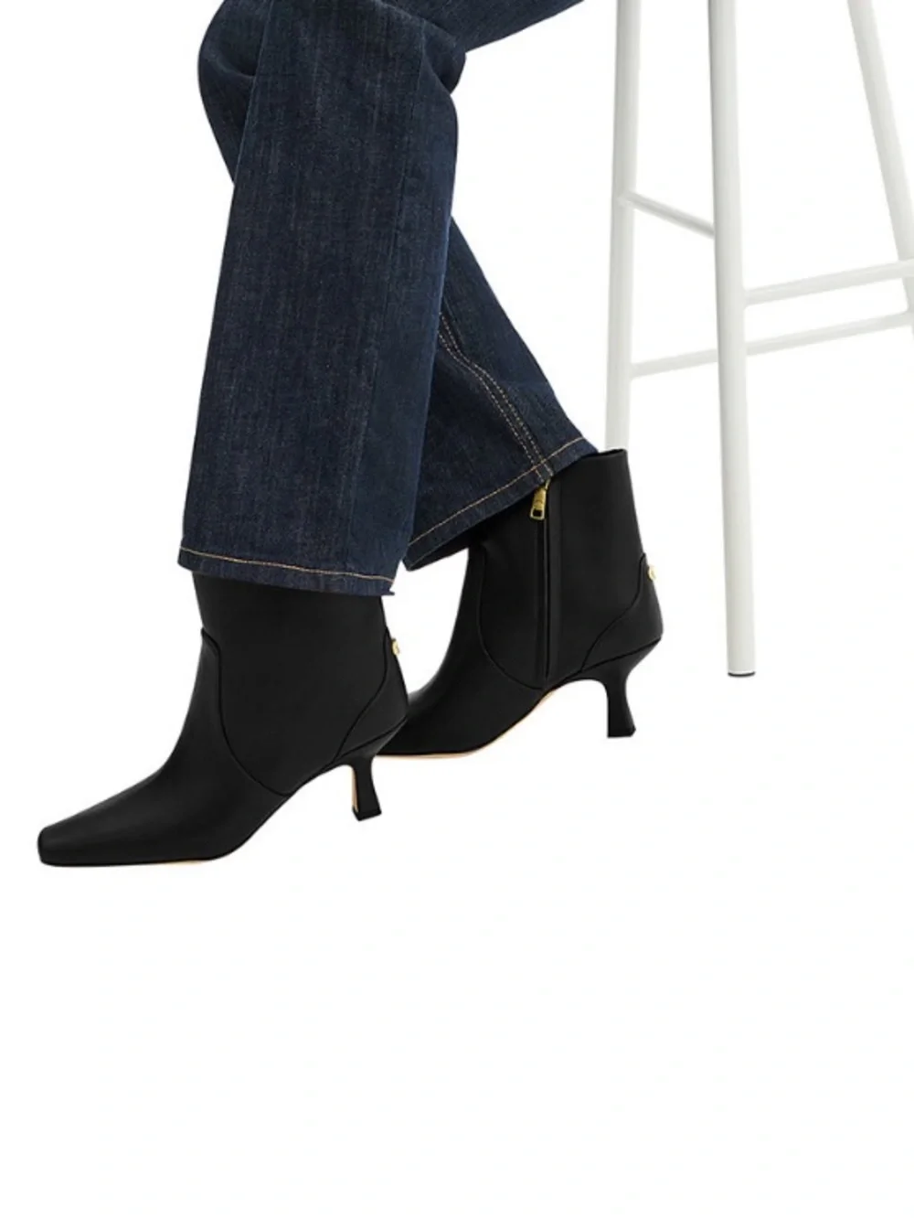 Coach Women's Sculpted C Kitten Heel Booties